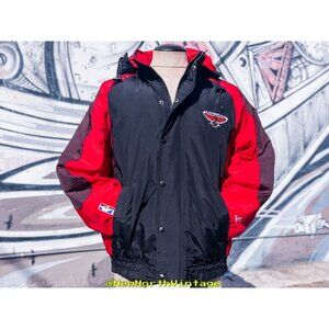ATLANTA HAWKS NBA Vintage Puffer Jacket Size Large By Logo Athletic